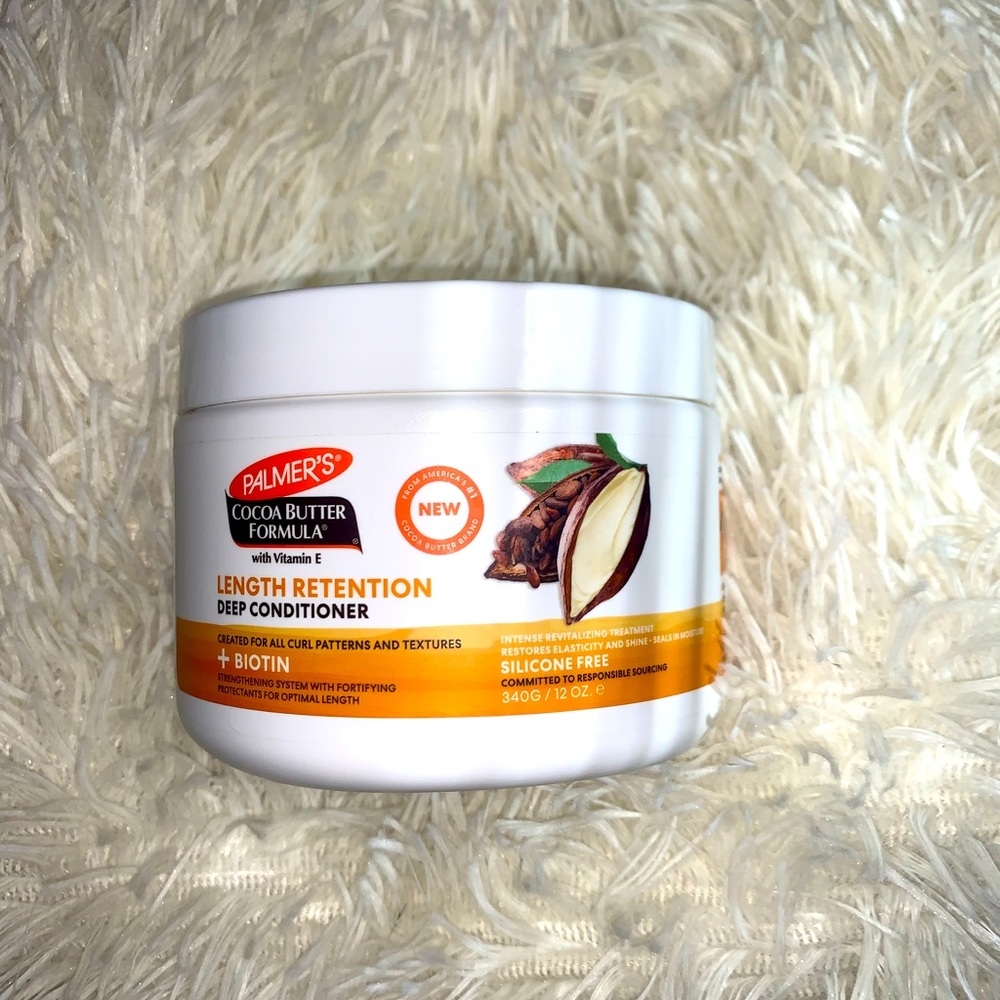 Palmer’s Cocoa Butter Formula with Vitamin E Deep Conditioner.